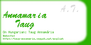 annamaria taug business card
